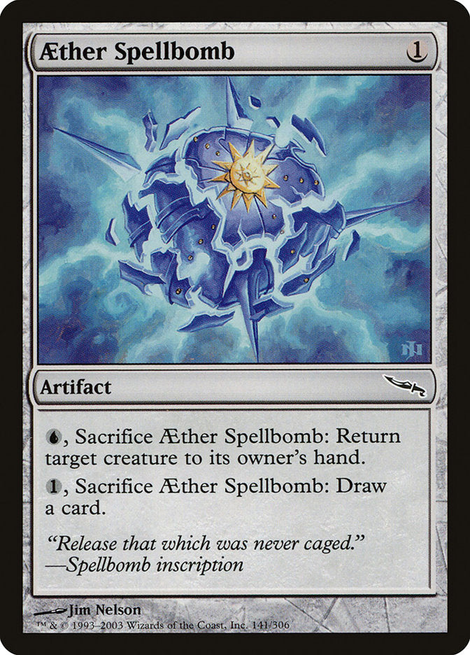 Aether Spellbomb [Mirrodin] [Foil]