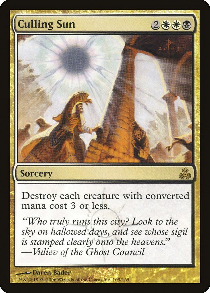 Culling Sun [Guildpact] [Foil]