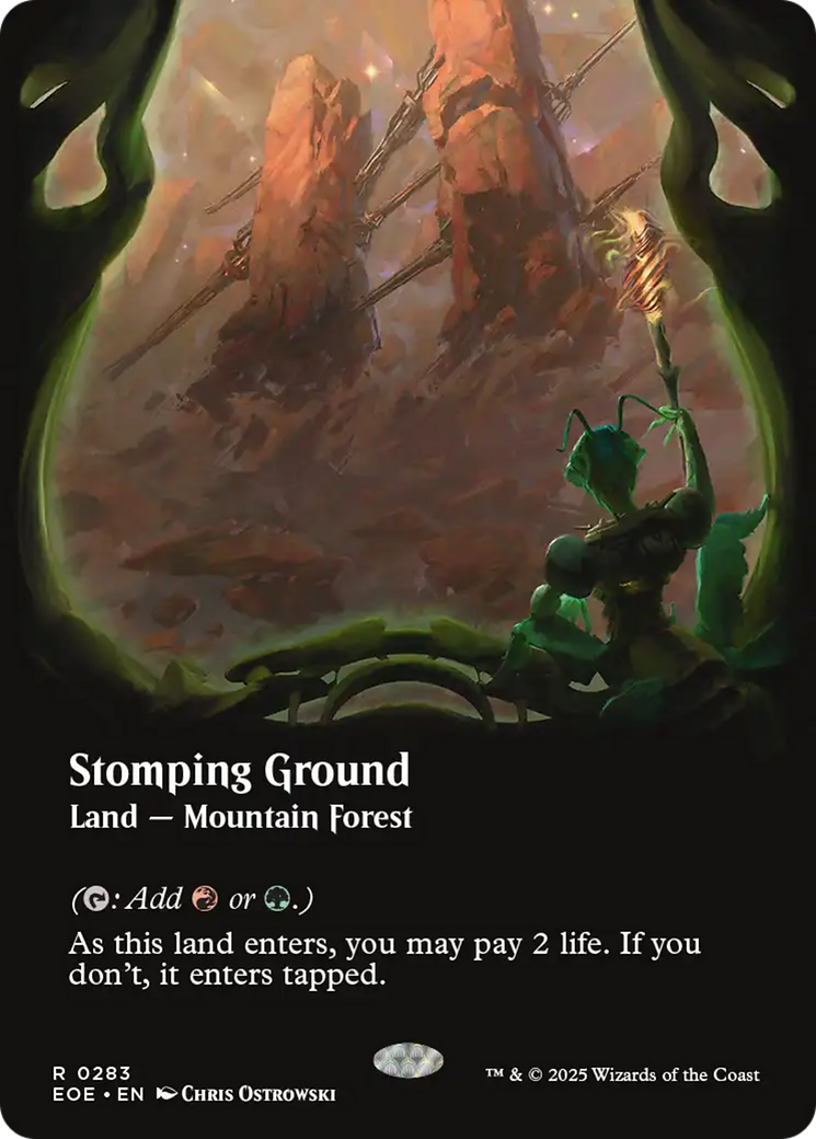 Stomping Ground (Borderless) [Edge of Eternities] [Foil]