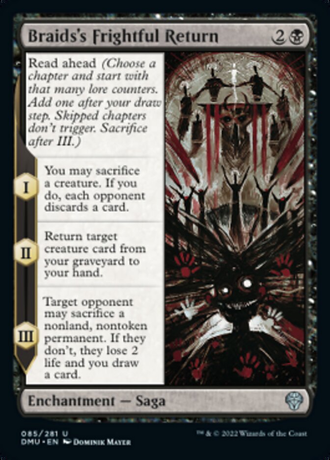 Braids's Frightful Return [Dominaria United] [Foil]
