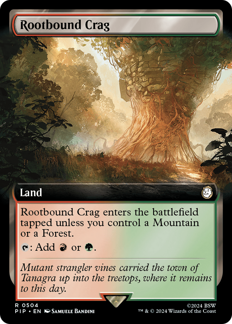 Rootbound Crag (Extended Art) [Fallout] [Foil]