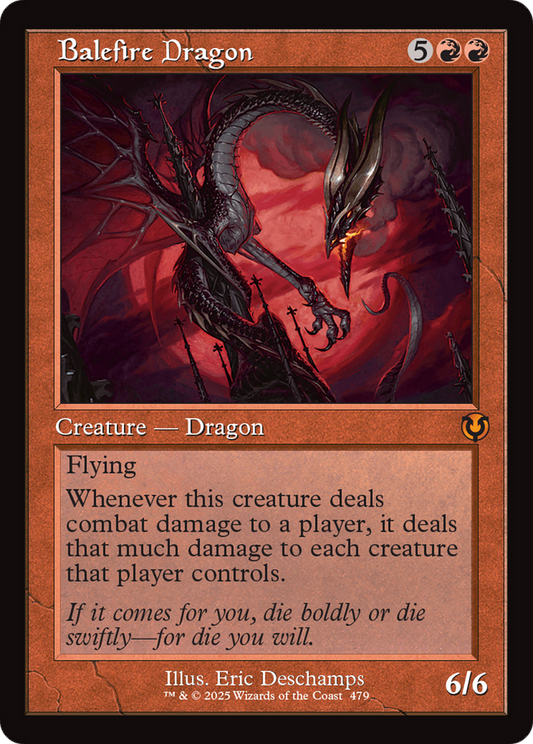 Balefire Dragon (Retro Frame) [Innistrad Remastered] [Foil]