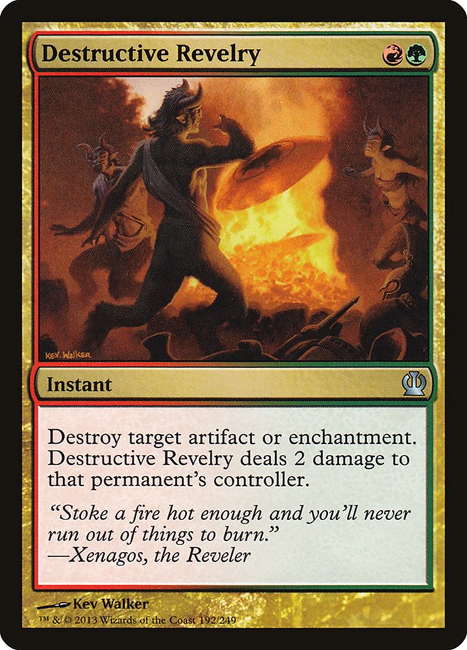 Destructive Revelry [Theros] [Foil]