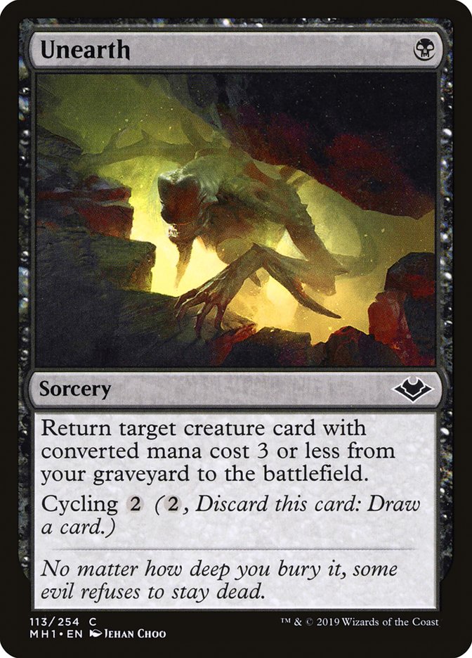 Unearth [Modern Horizons] [Foil]