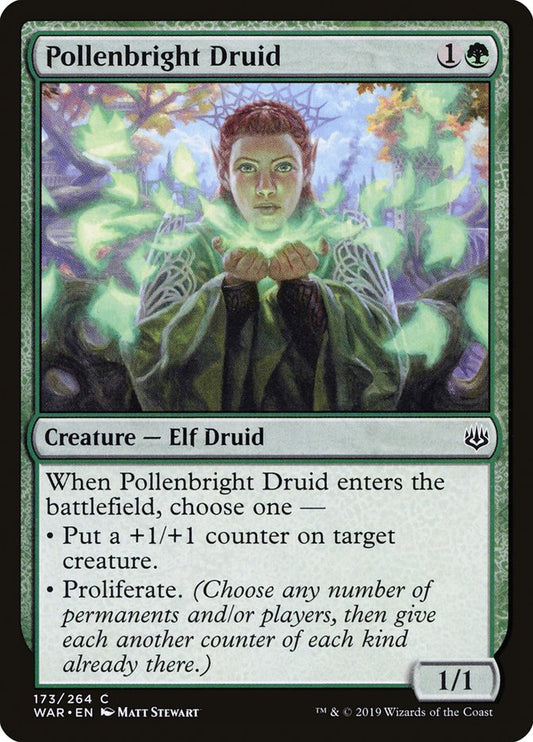 Pollenbright Druid [War of the Spark] [Foil]
