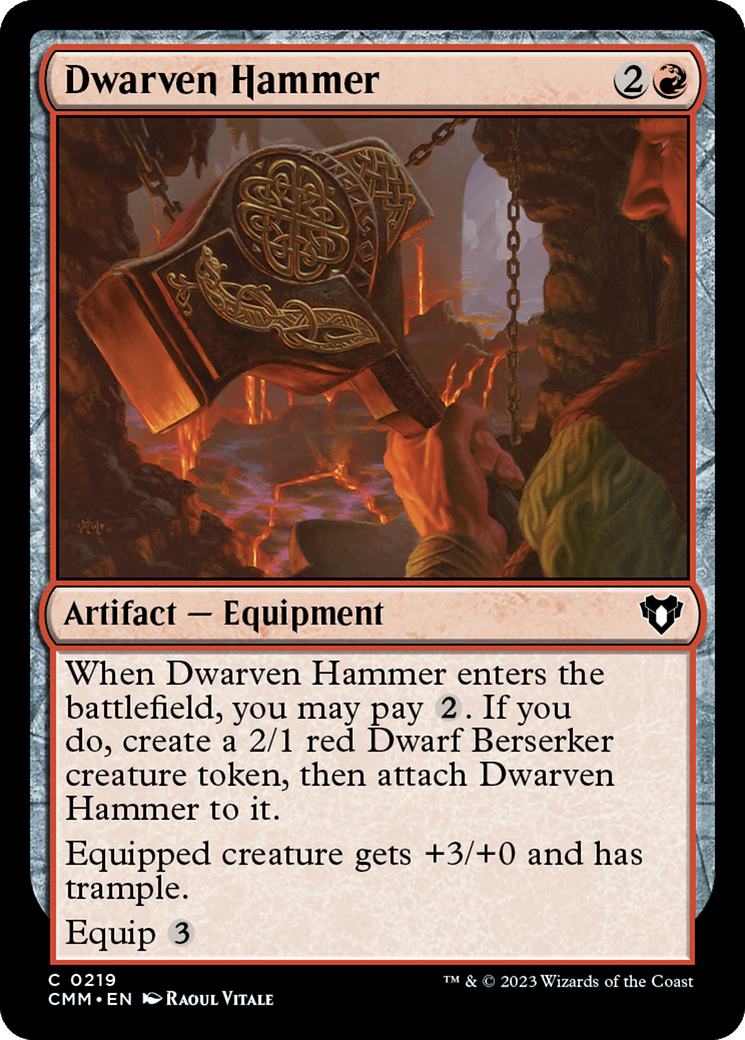 Dwarven Hammer [Commander Masters] [Foil]