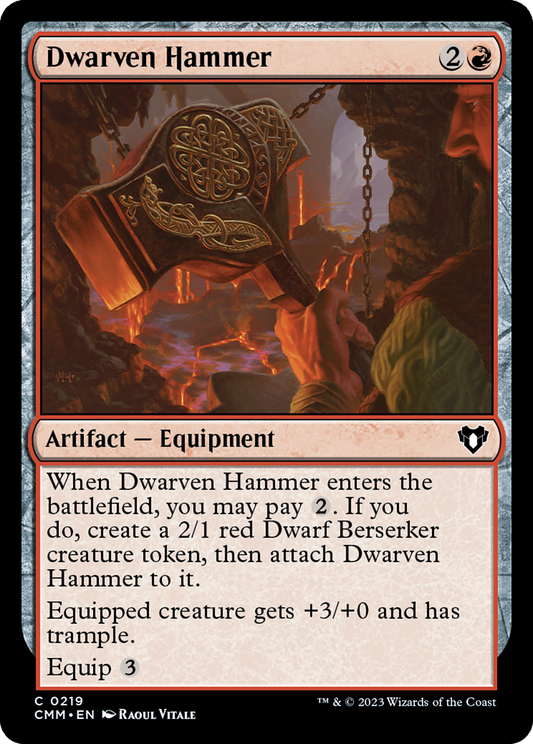 Dwarven Hammer [Commander Masters] [Foil]