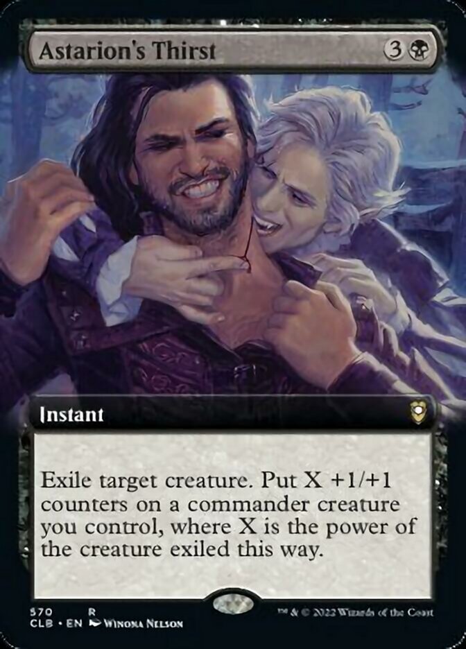 Astarion's Thirst (Extended Art) [Commander Legends: Battle for Baldur's Gate] [Foil]