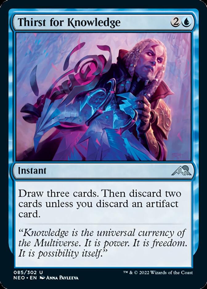 Thirst for Knowledge [Kamigawa: Neon Dynasty] [Foil]