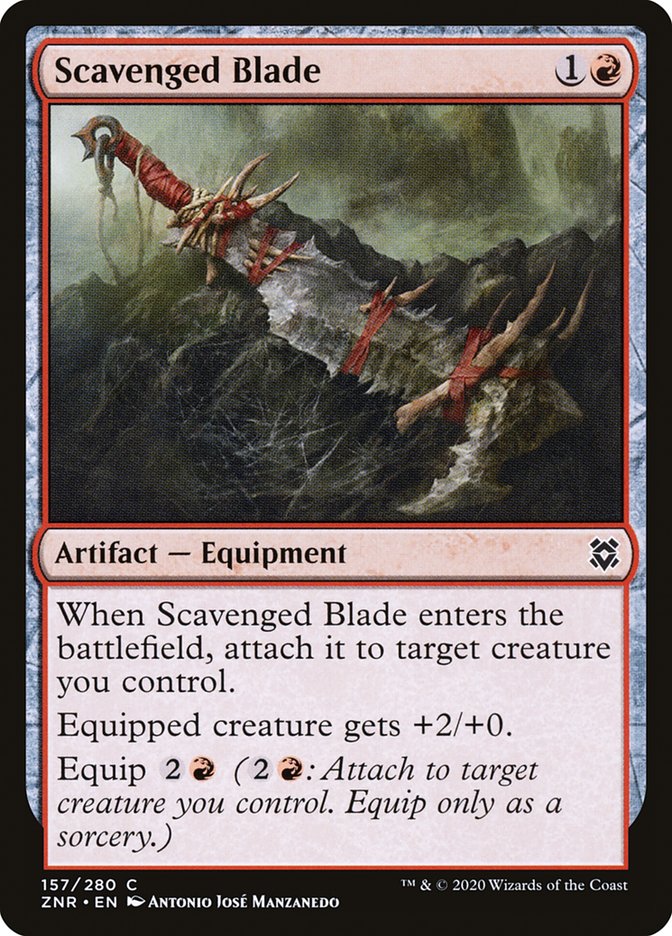 Scavenged Blade [Zendikar Rising] [Foil]