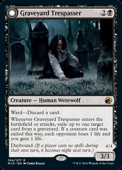 Graveyard Trespasser // Graveyard Glutton [Innistrad: Midnight Hunt] [Foil]