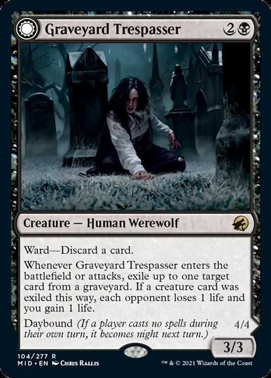 Graveyard Trespasser // Graveyard Glutton [Innistrad: Midnight Hunt] [Foil]