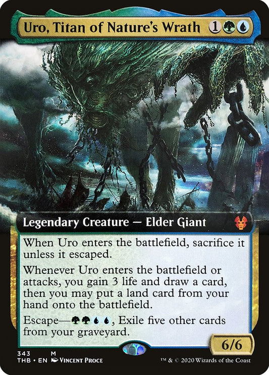 Uro, Titan of Nature's Wrath (Extended Art) [Theros Beyond Death] [Foil]