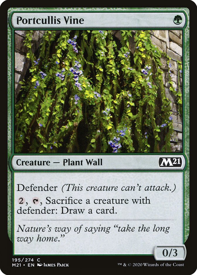 Portcullis Vine [Core Set 2021] [Foil]