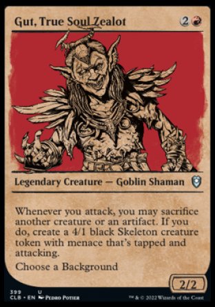 Gut, True Soul Zealot (Showcase) [Commander Legends: Battle for Baldur's Gate] [Foil]