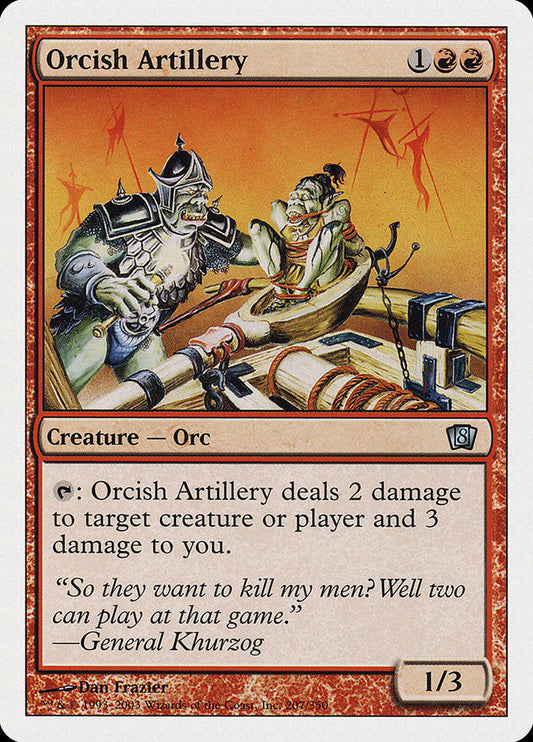 Orcish Artillery [Eighth Edition] [Foil]