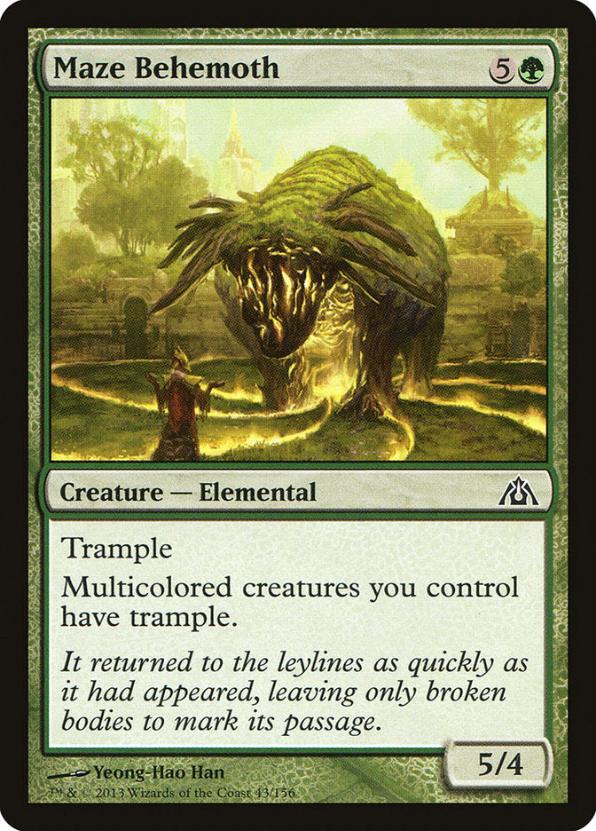 Maze Behemoth [Dragon's Maze] [Foil]