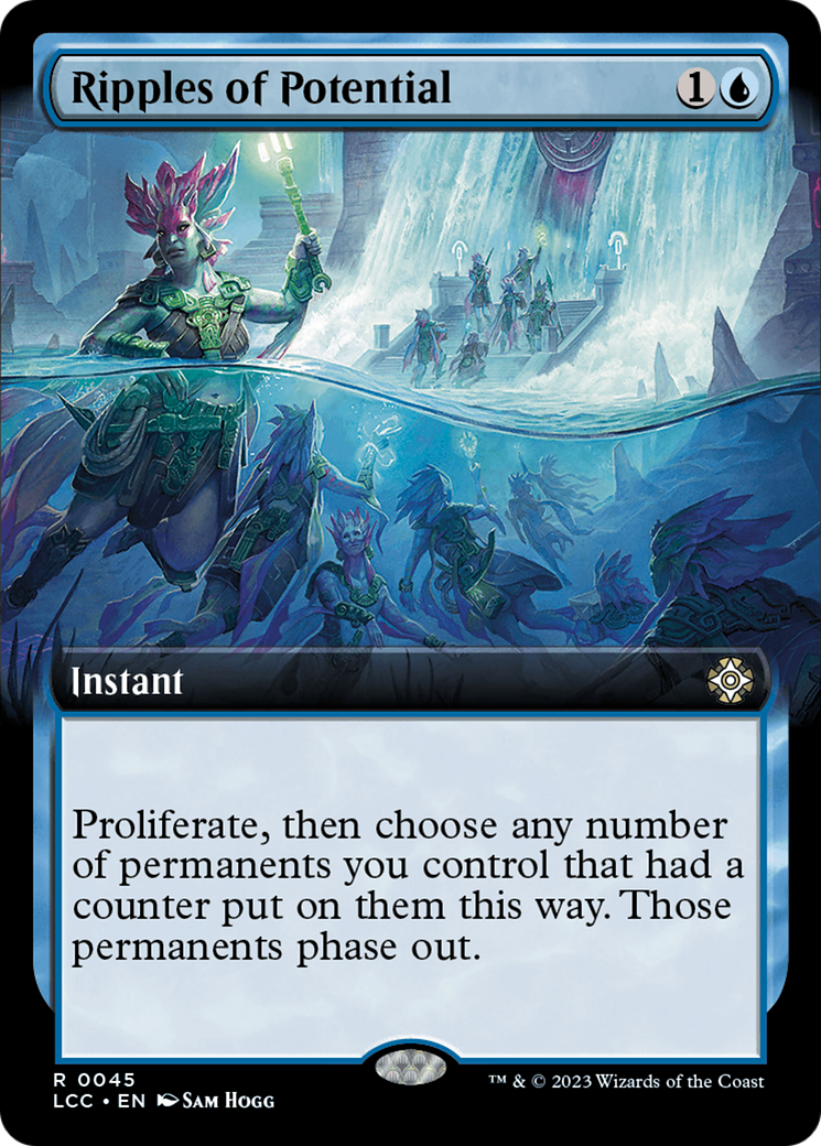 Ripples of Potential (Extended Art) [The Lost Caverns of Ixalan Commander] [Foil]