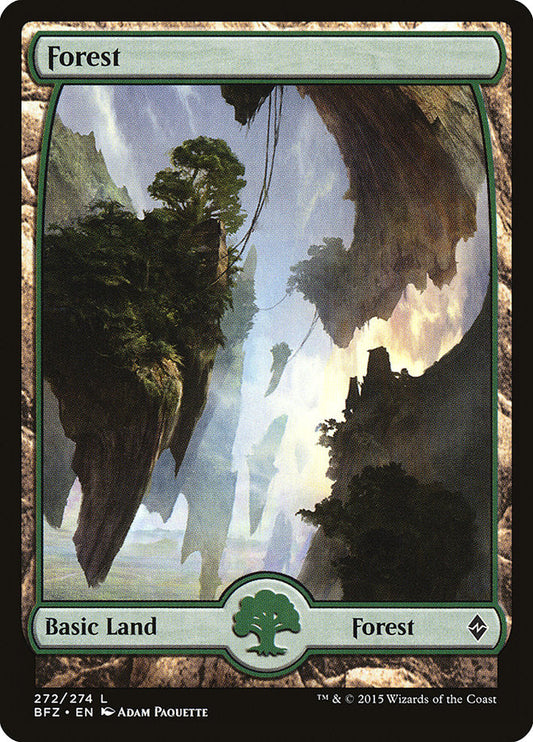 Forest (272) (Full Art) [Battle for Zendikar] [Foil]