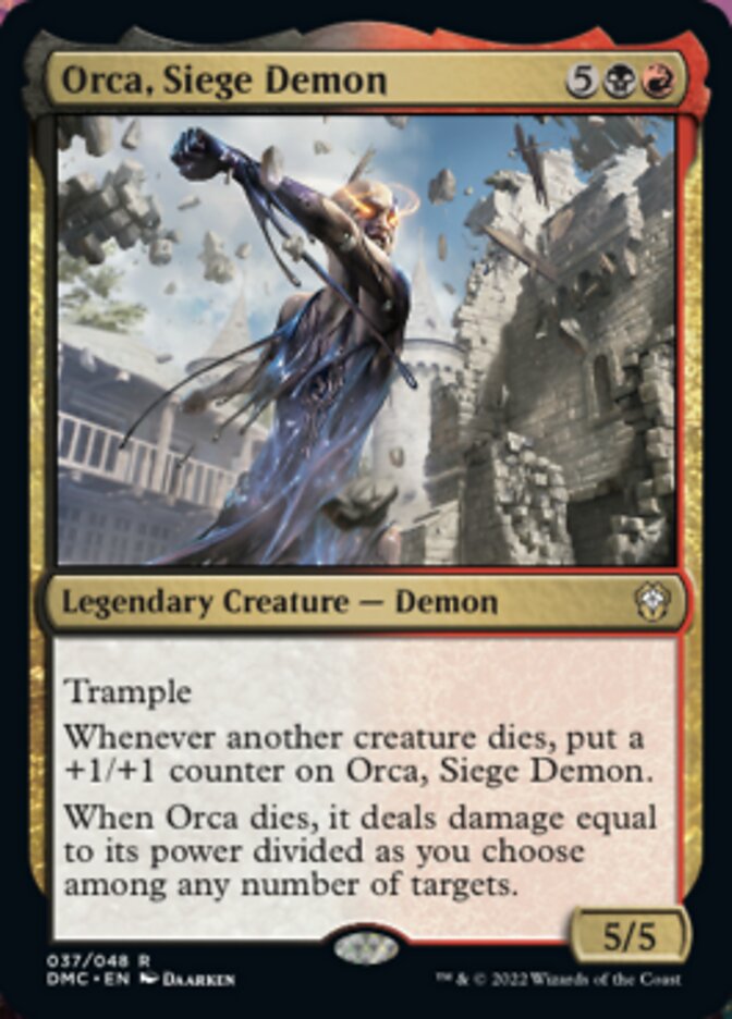 Orca, Siege Demon [Dominaria United Commander] [Foil]