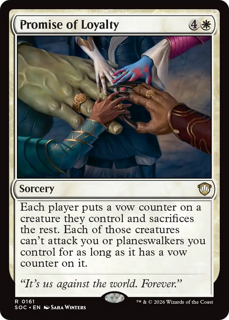 Promise of Loyalty [Secrets of Strixhaven Commander] [Foil]
