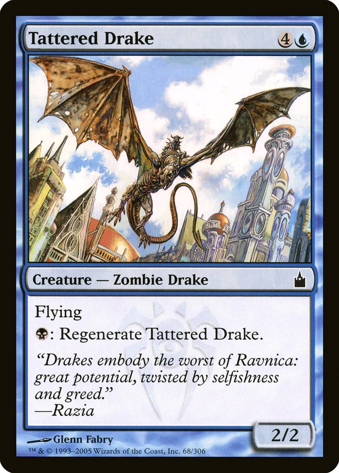 Tattered Drake [Ravnica: City of Guilds] [Foil]