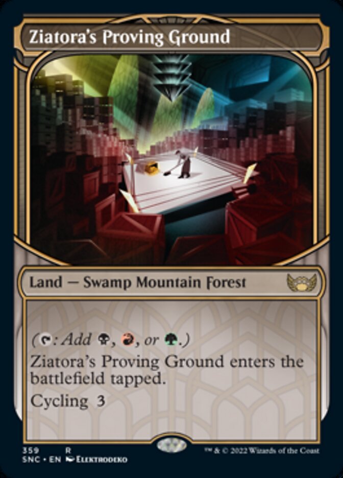 Ziatora's Proving Ground (Showcase Skyscraper) [Streets of New Capenna] [Foil]