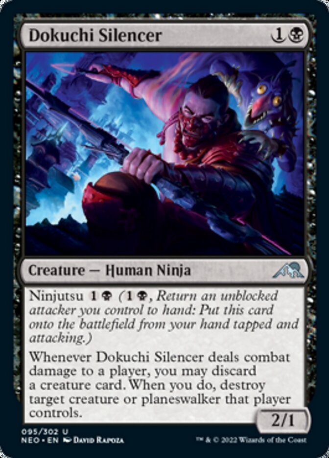 Dokuchi Silencer [Kamigawa: Neon Dynasty] [Foil]
