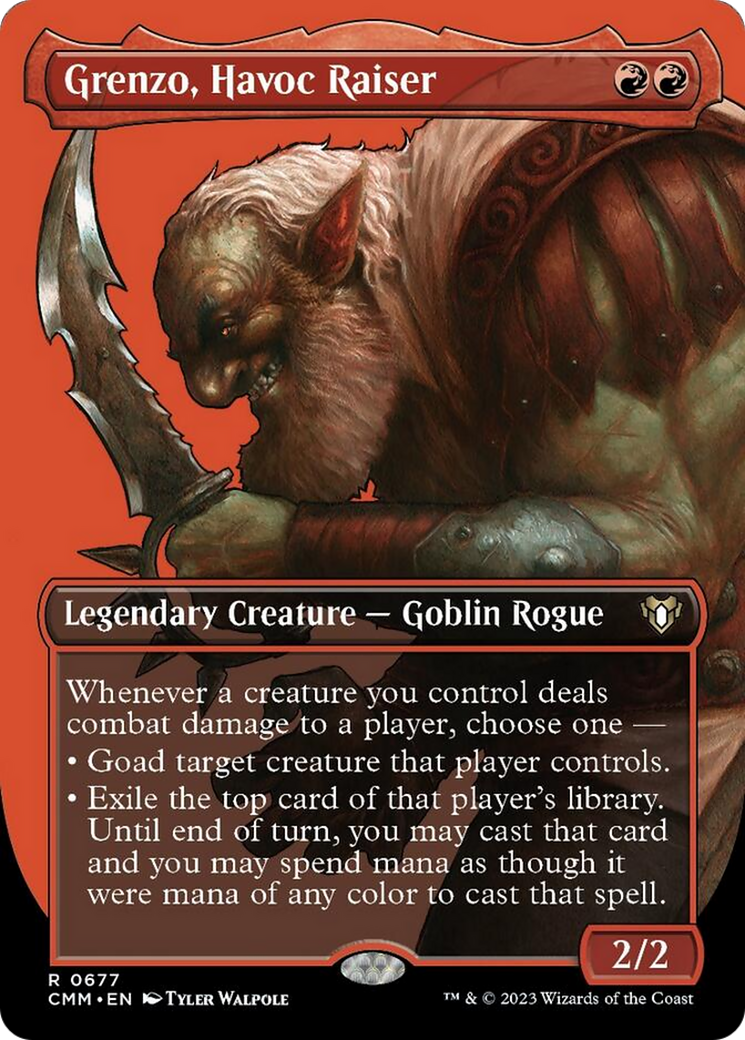 Grenzo, Havoc Raiser (Borderless Profile) [Commander Masters] [Foil]