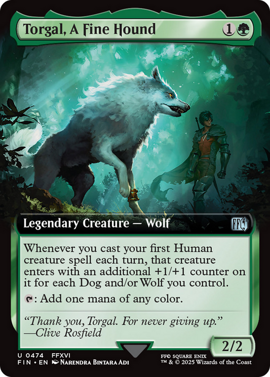 Torgal, A Fine Hound (Extended Art) [FINAL FANTASY] [Foil]
