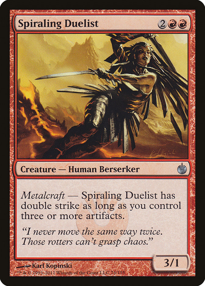 Spiraling Duelist [Mirrodin Besieged] [Foil]