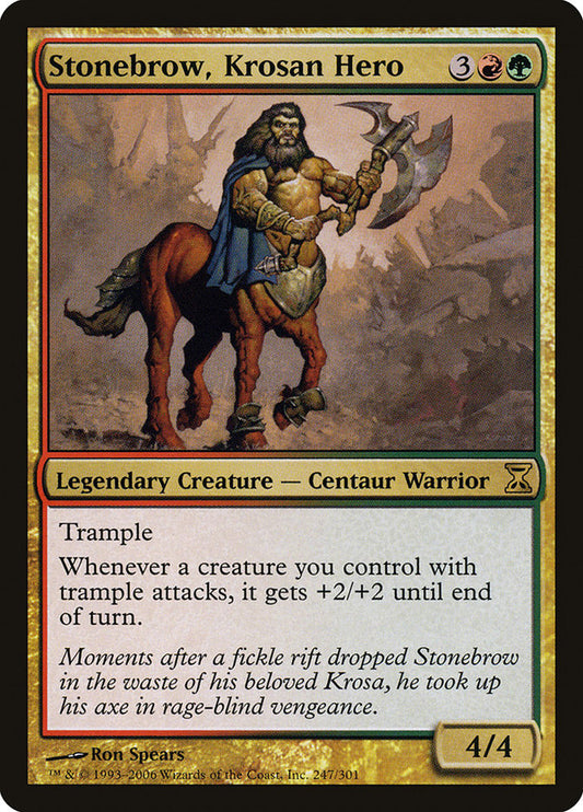 Stonebrow, Krosan Hero [Time Spiral] [Foil]