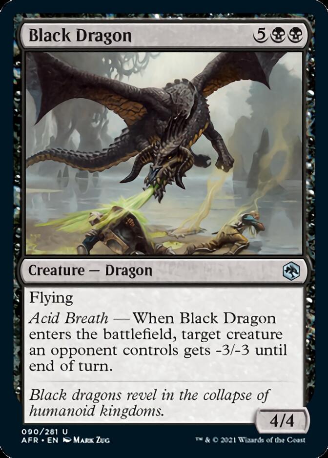 Black Dragon [Dungeons & Dragons: Adventures in the Forgotten Realms] [Foil]