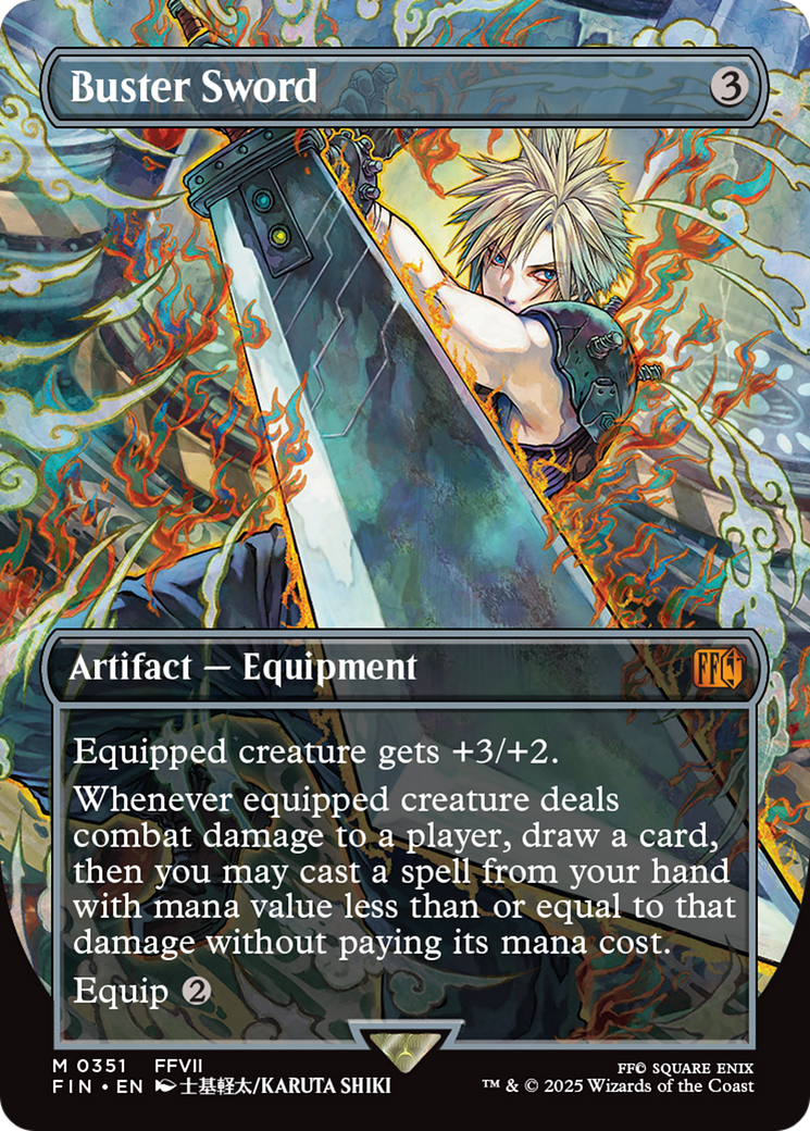 Buster Sword (Borderless) [FINAL FANTASY] [Foil]