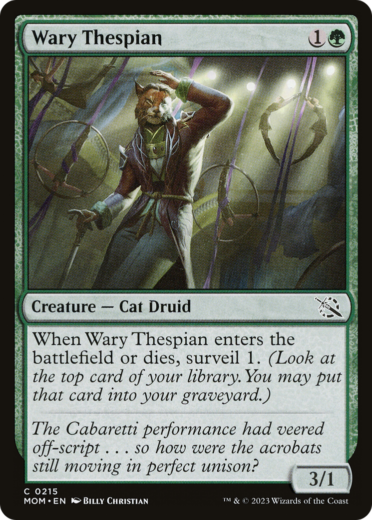 Wary Thespian [March of the Machine] [Foil]