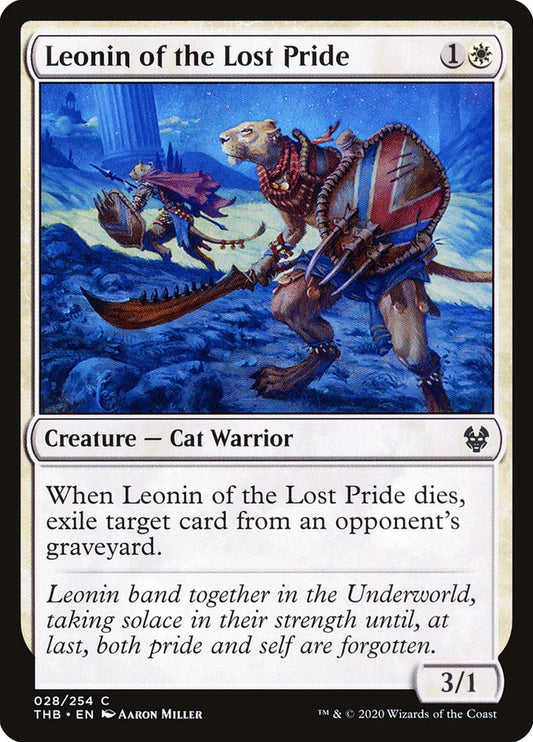 Leonin of the Lost Pride [Theros Beyond Death] [Foil]
