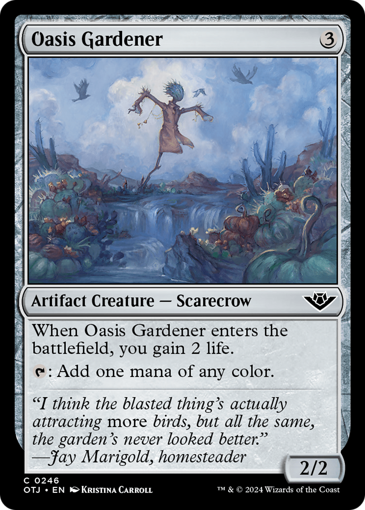 Oasis Gardener [Outlaws of Thunder Junction] [Foil]