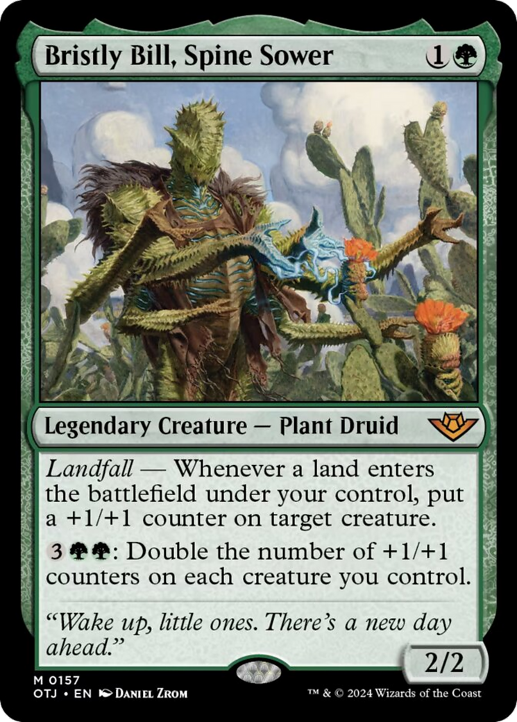 Bristly Bill, Spine Sower [Outlaws of Thunder Junction] [Foil]