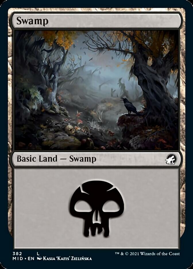 Swamp (382) [Innistrad: Midnight Hunt] [Foil]