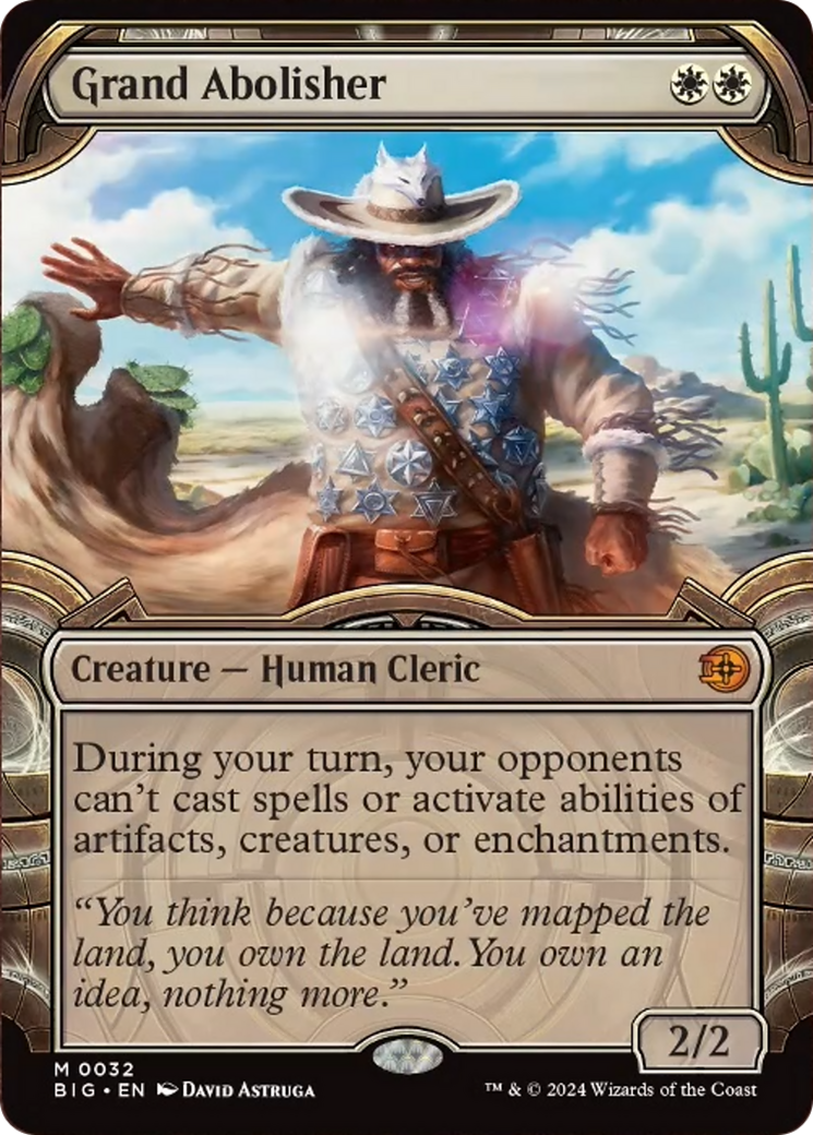 Grand Abolisher (Showcase) [Outlaws of Thunder Junction: The Big Score] [Foil]