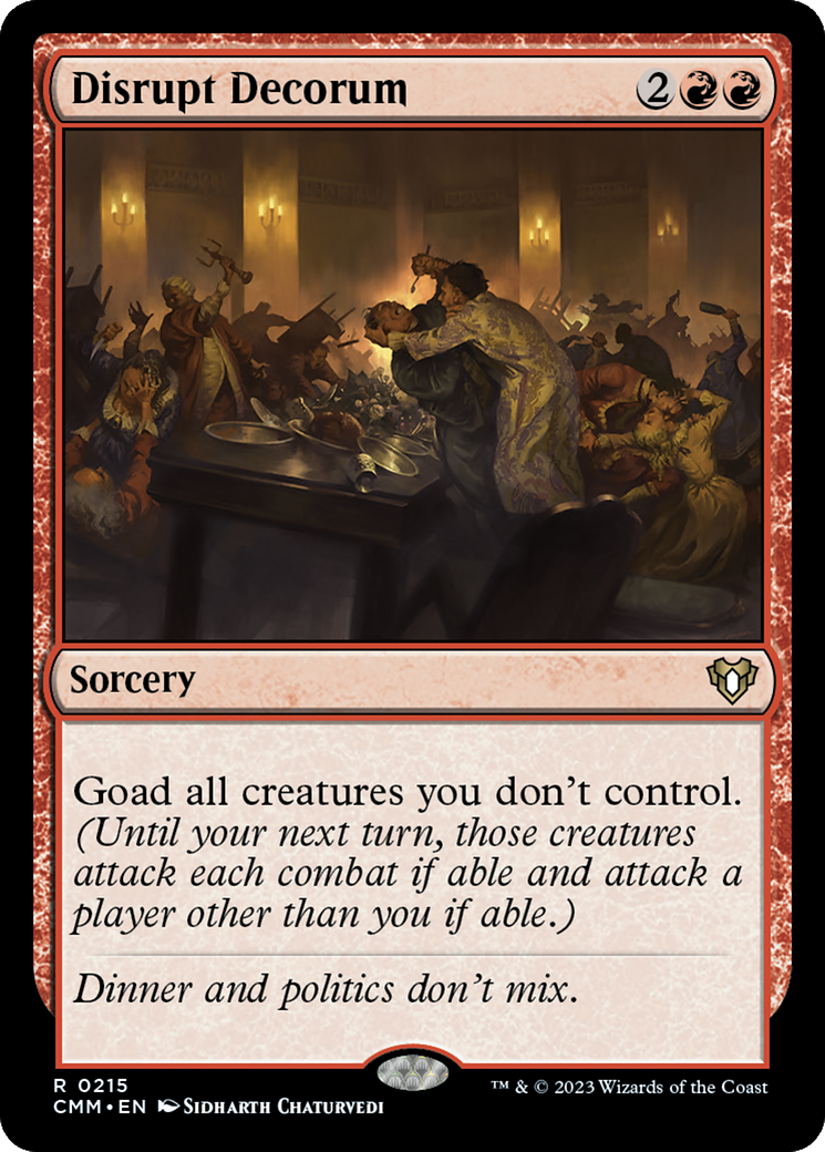 Disrupt Decorum [Commander Masters] [Foil]