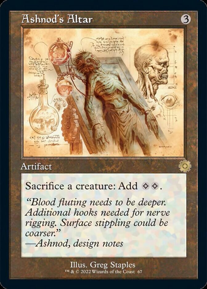 Ashnod's Altar (Retro Schematic) [The Brothers' War Retro Artifacts] [Foil]