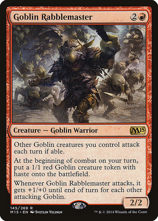 Goblin Rabblemaster [Core Set 2015] [Foil]
