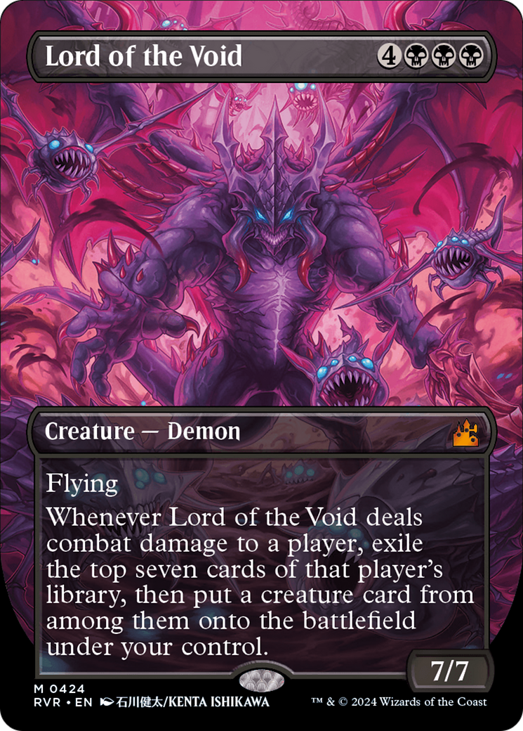 Lord of the Void (Anime Borderless) [Ravnica Remastered] [Foil]