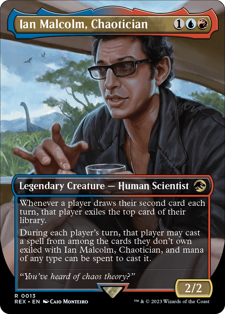 Ian Malcolm, Chaotician (Borderless) [Jurassic World Collection] [Foil]