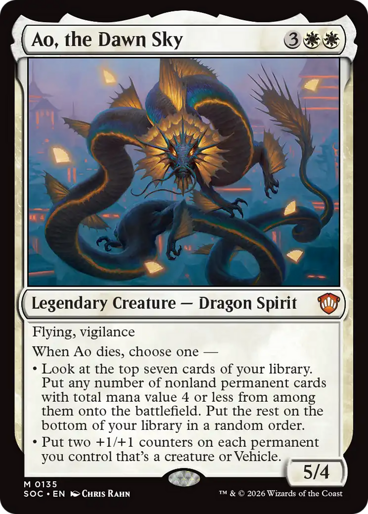Ao, the Dawn Sky [Secrets of Strixhaven Commander] [Foil]