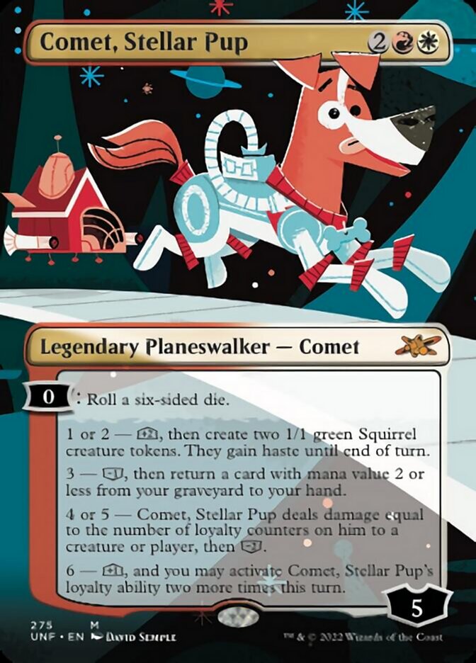 Comet, Stellar Pup (Borderless) [Unfinity] [Foil]