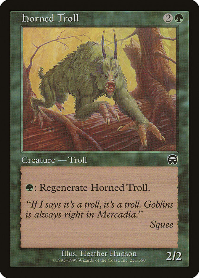 Horned Troll [Mercadian Masques] [Foil]