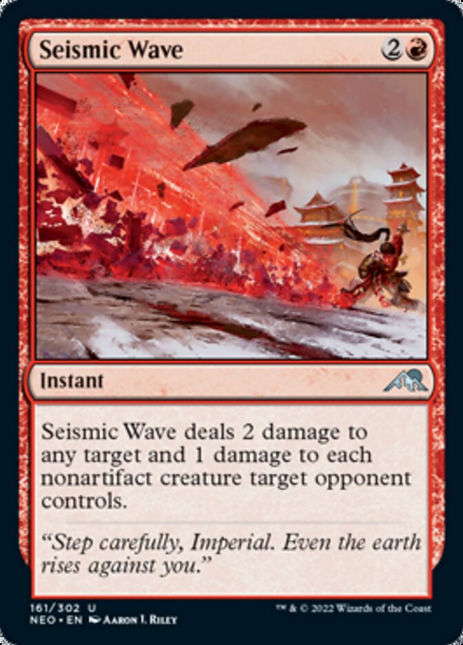 Seismic Wave [Kamigawa: Neon Dynasty] [Foil]