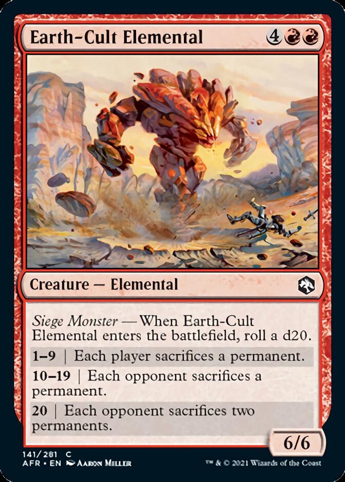 Earth-Cult Elemental [Dungeons & Dragons: Adventures in the Forgotten Realms] [Foil]